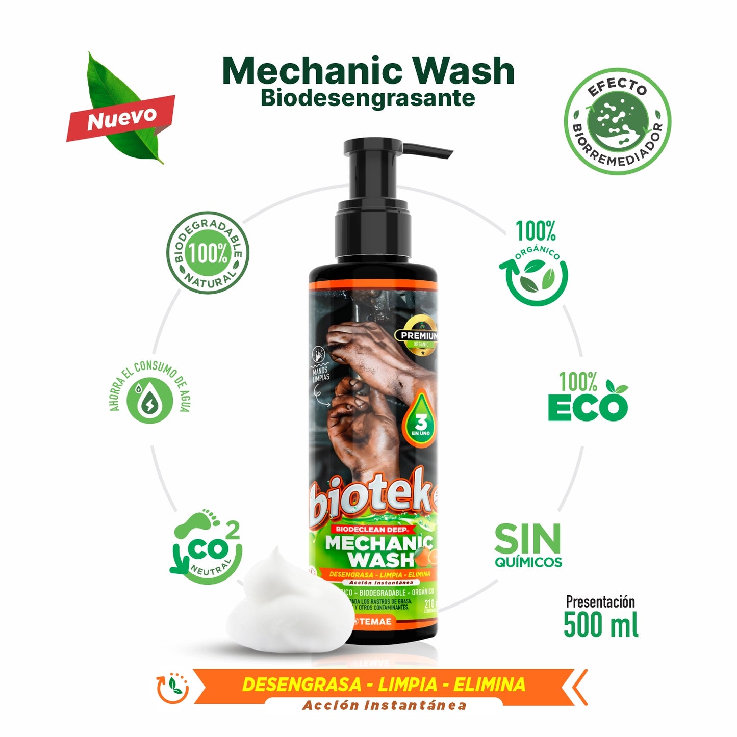 MECHANIC WASH BIODESENGRASANTE | QUITA LA GRASA FACILMENTE