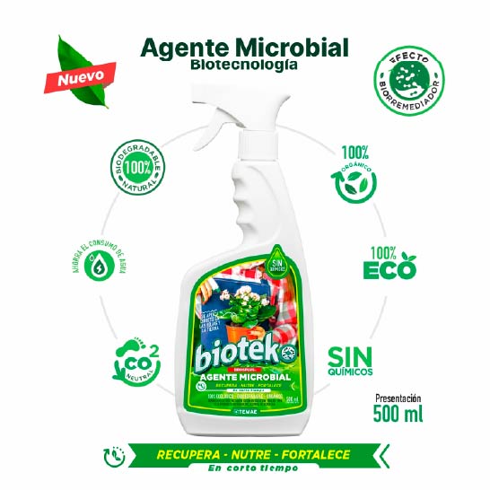 Agente Microbial fortalecedor de plantas 500mlt