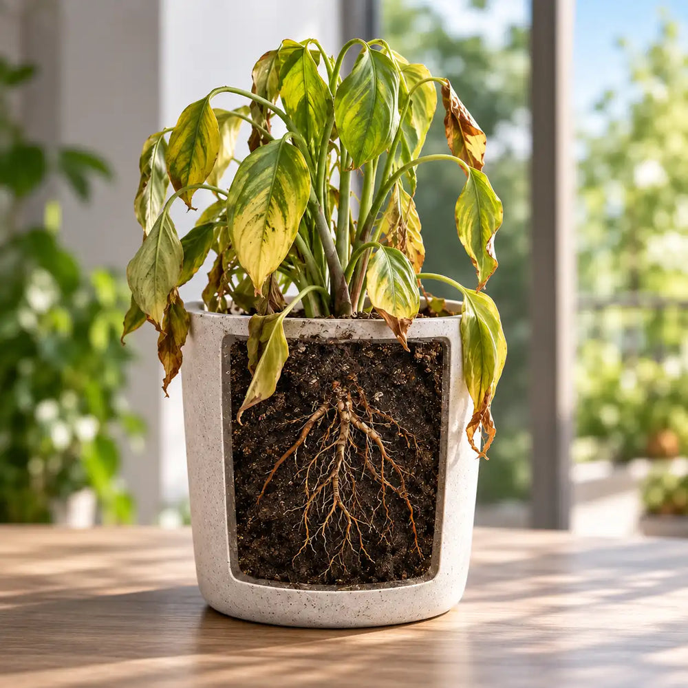 Planta antes de usar Bioteko