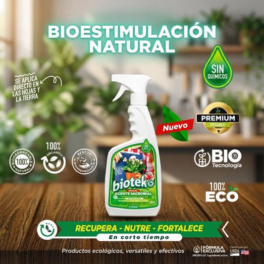 BIOTEKO PLANTAS | bioestimulante natural para plantas más fuertes y verdes