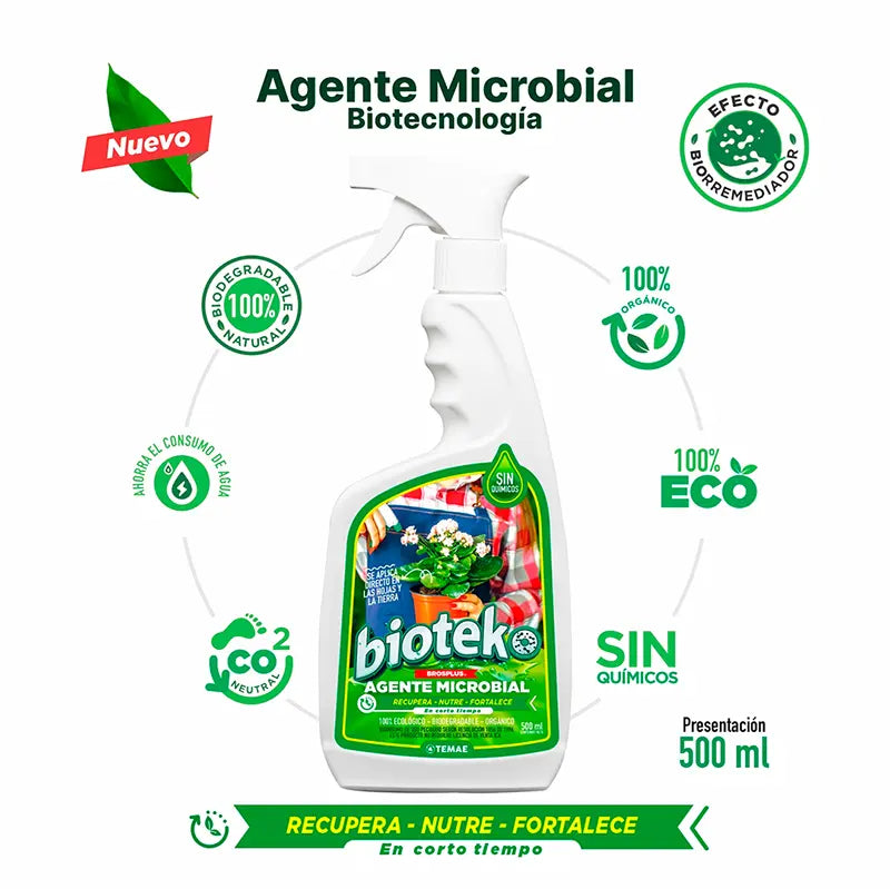 Agente Microbial fortalecedor de plantas 500mlt 🌿