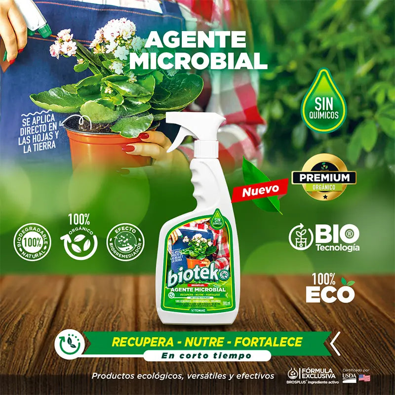 Agente Microbial fortalecedor de plantas 500mlt 🌿