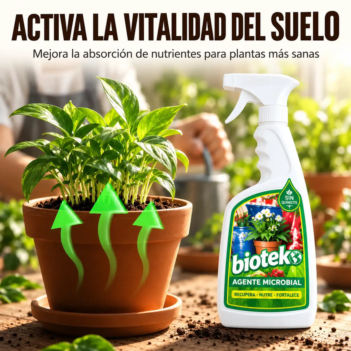 Agente Microbial fortalecedor de plantas 500mlt 🌿