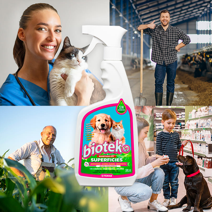 BIOTEKO SUPERFICIES 500 ML | Eliminador De Olores y Manchas De Mascotas