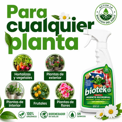 BIOTEKO PLANTAS | Recupera plantas débiles desde la raíz