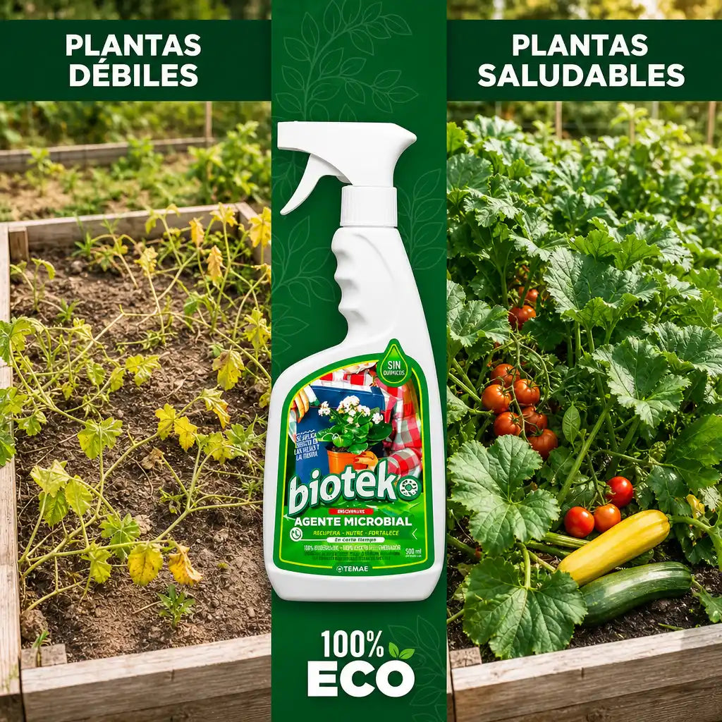 BIOTEKO PLANTAS | Recupera plantas débiles desde la raíz