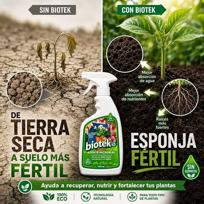 BIOTEKO PLANTAS | Recupera plantas débiles desde la raíz